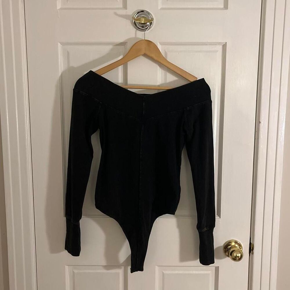 Free-people Women's Black Bodysuit